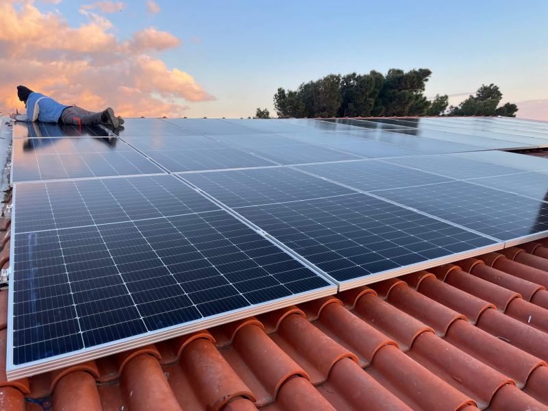 Installation of solar photovoltaic system and heat pumps