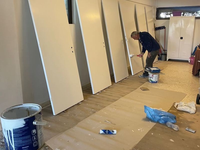 Maintenance - construction works in a Villa